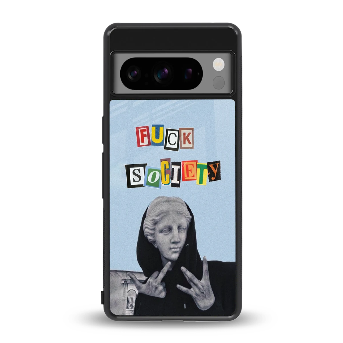 Rebel Mind back phone cover | glass case for google pixel 8 pro