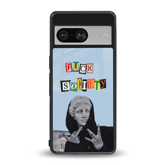Rebel Mind back phone cover | glass case for google pixel 8