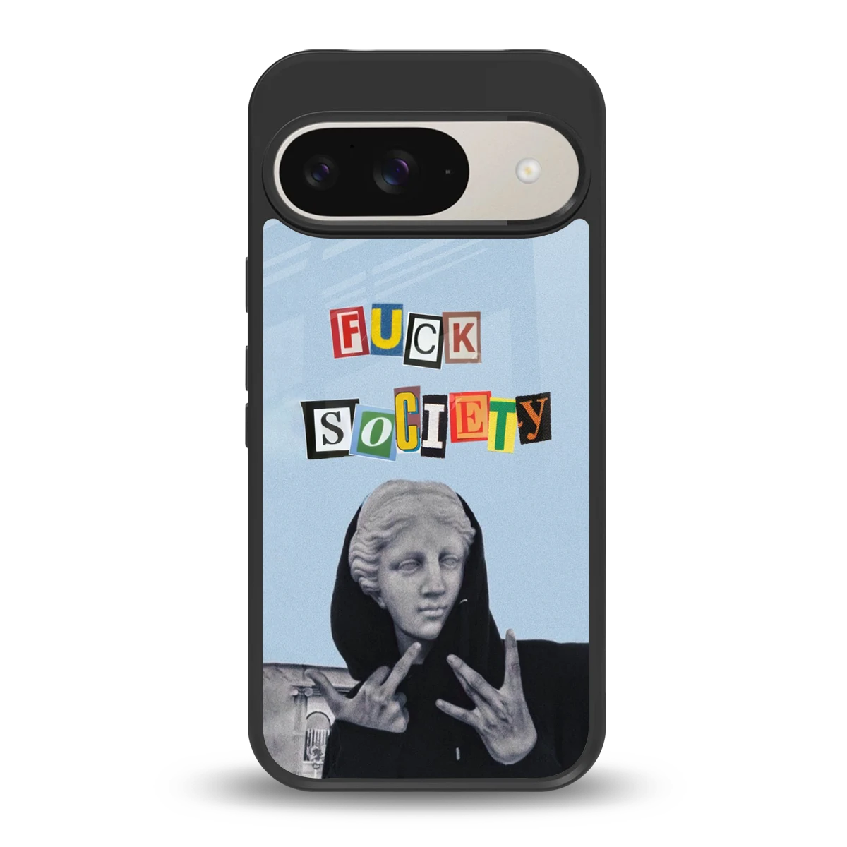 Rebel Mind back phone cover | glass case for google pixel 9