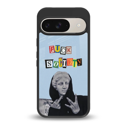 Rebel Mind back phone cover | glass case for google pixel 9