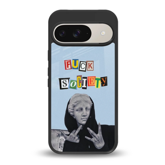 Rebel Mind back phone cover | glass case for google pixel 9