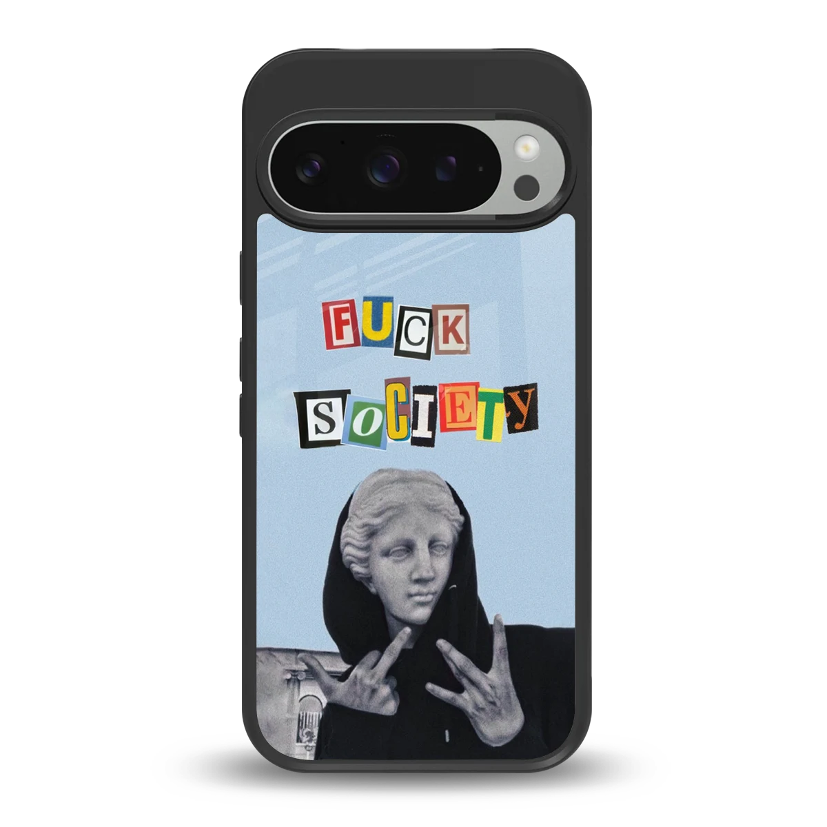 Rebel Mind back phone cover | glass case for google pixel 9 pro