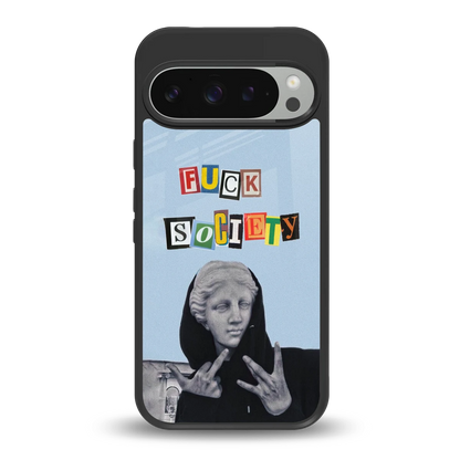 Rebel Mind back phone cover | glass case for google pixel 9 pro