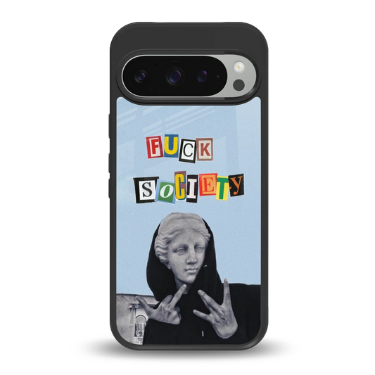 Rebel Mind back phone cover | glass case for google pixel 9 pro xl
