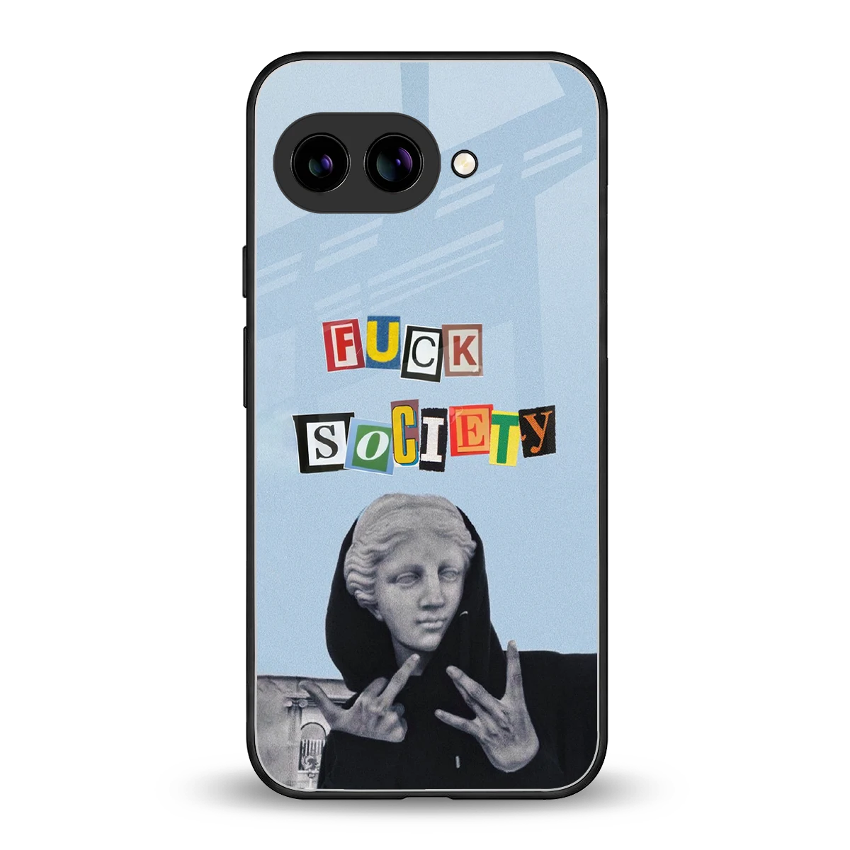 Rebel Mind back phone cover | glass case for google pixel 10a