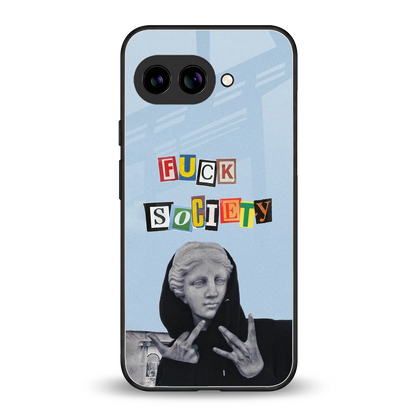 Rebel Mind back phone cover | glass case for google pixel 10a