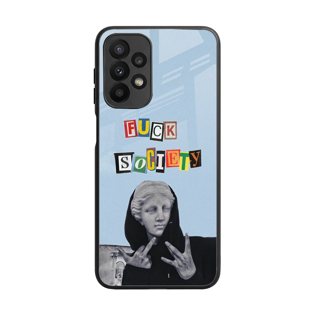 Rebel Mind back phone cover | glass case for samsung galaxy a23