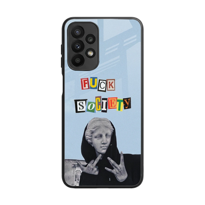 Rebel Mind back phone cover | glass case for samsung galaxy a23
