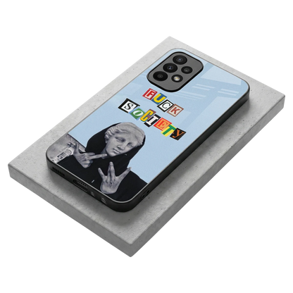 Rebel Mind stylish phone case for samsung galaxy a23 | glossy glass and slim fit