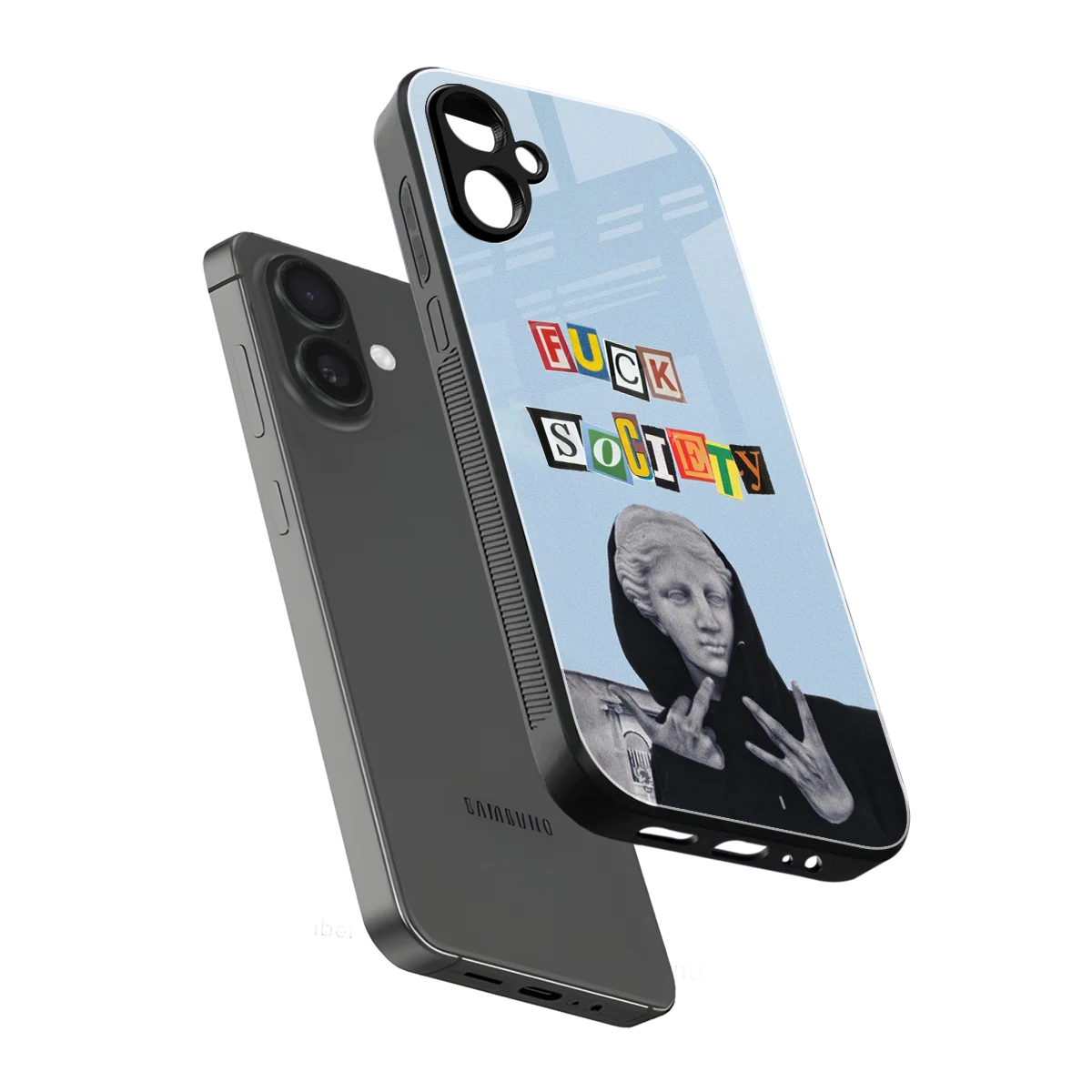 Rebel Mind sleek samsung galaxy a06 5g cover with tempered glass back and TPU edges