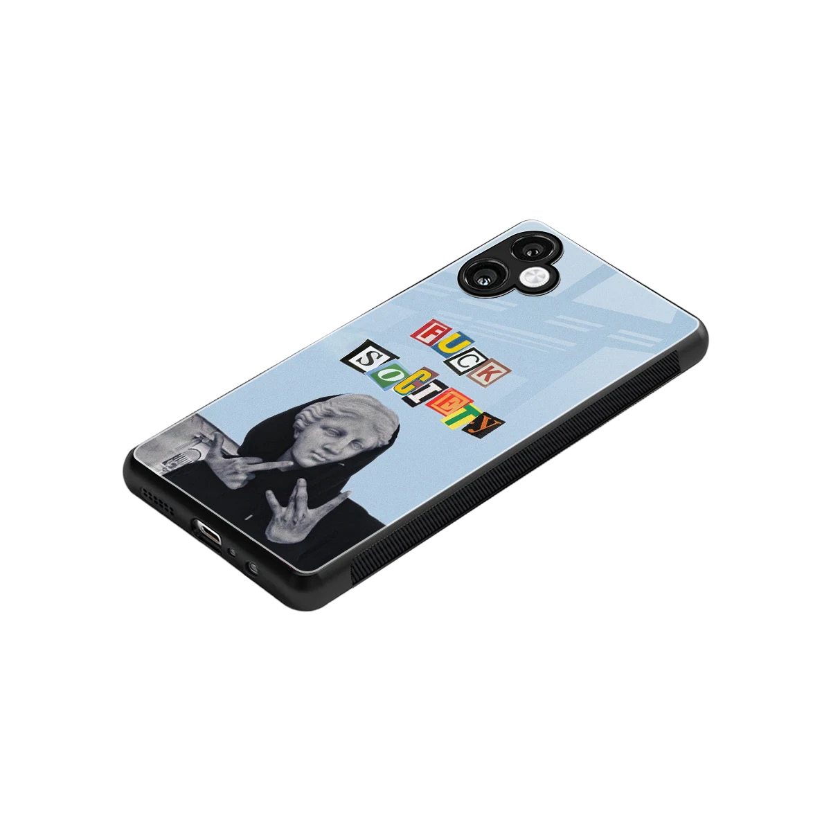 Rebel Mind stylish phone case for samsung galaxy a06 5g | glossy glass and slim fit