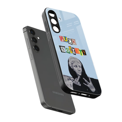 Rebel Mind sleek samsung galaxy a16 5g cover with tempered glass back and TPU edges
