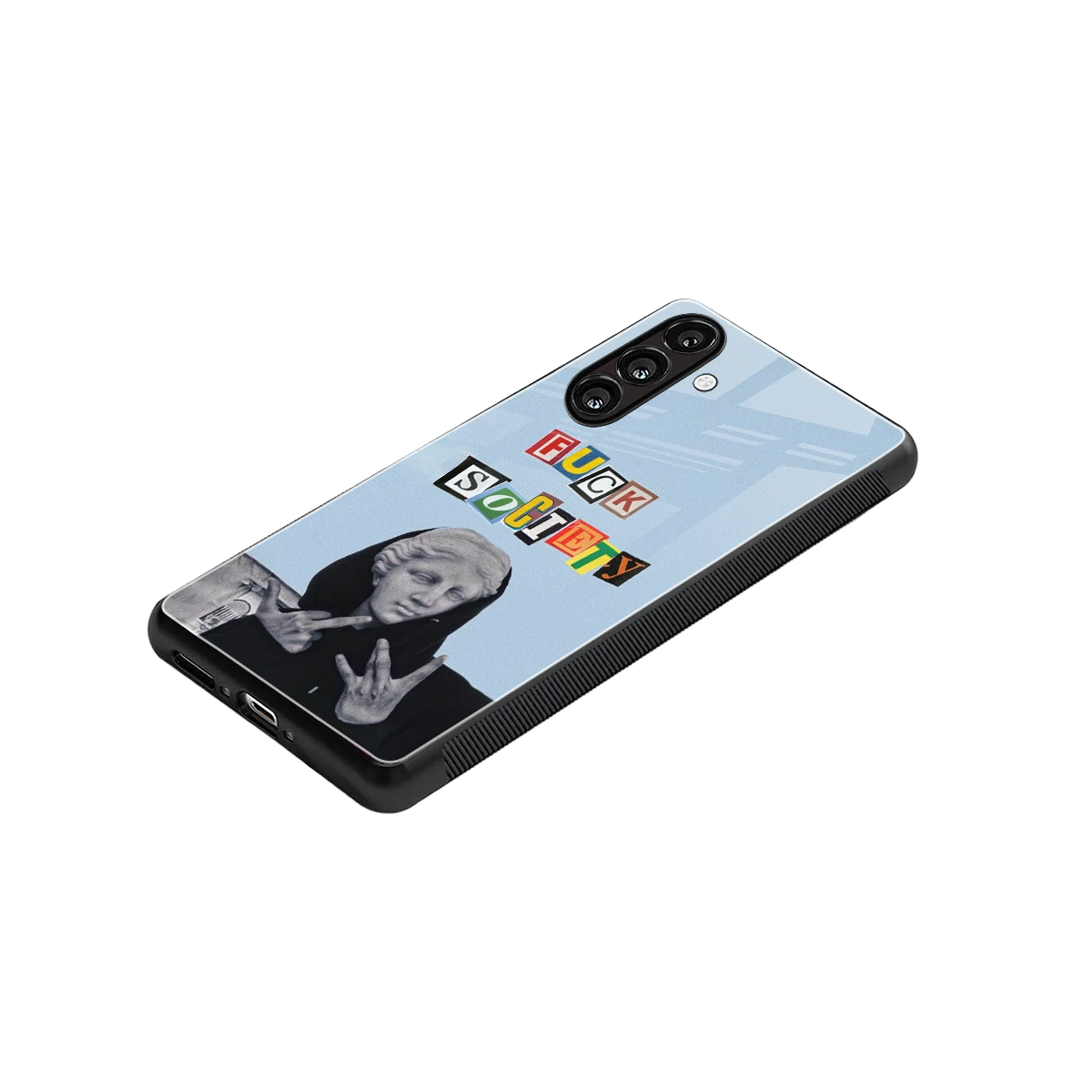 Rebel Mind stylish phone case for samsung galaxy a36 5g | glossy glass and slim fit