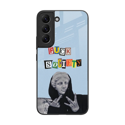 Rebel Mind back phone cover | glass case for samsung galaxy s22