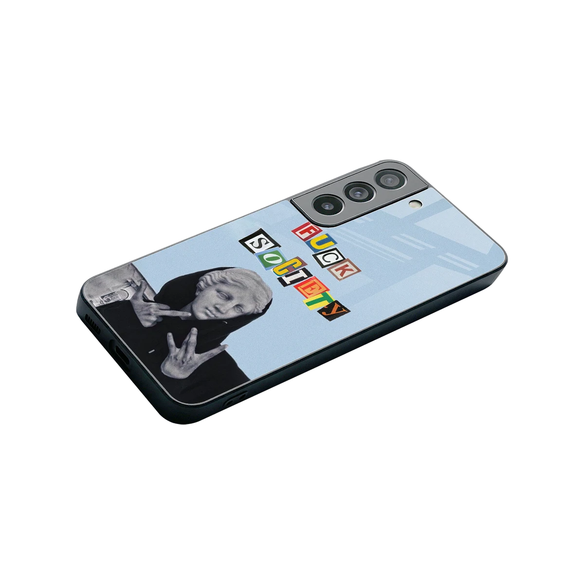 Rebel Mind stylish phone case for samsung galaxy s22 | glossy glass and slim fit