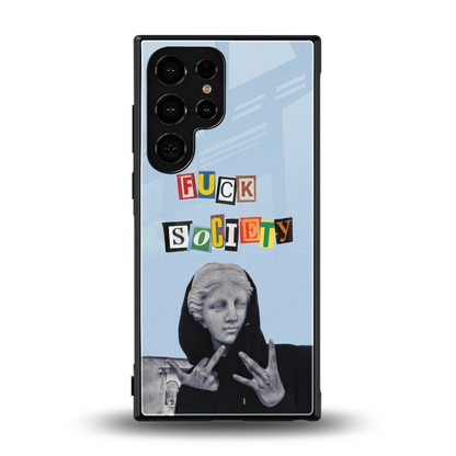 Rebel Mind back phone cover | glass case for samsung galaxy s24 ultra