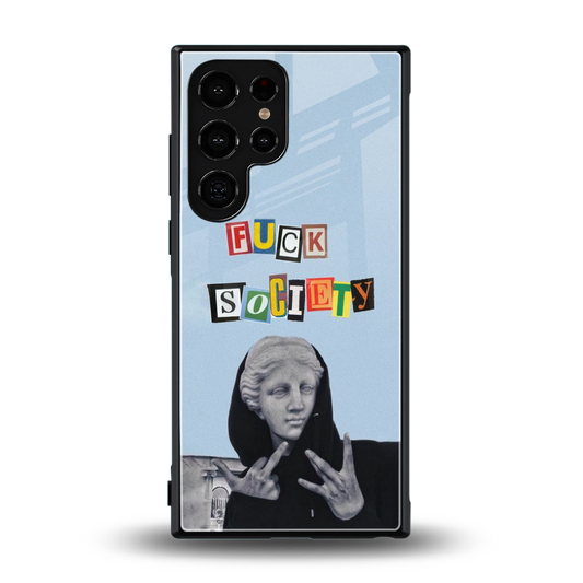Rebel Mind back phone cover | glass case for samsung galaxy s24 ultra
