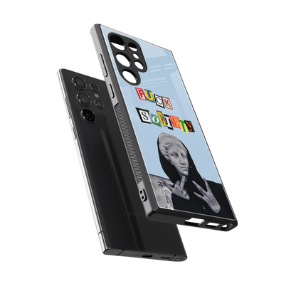 Rebel Mind sleek samsung galaxy s23 ultra cover with tempered glass back and TPU edges