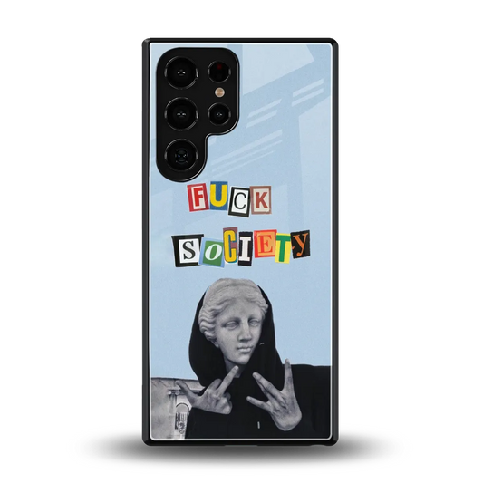 Rebel Mind back phone cover | glass case for samsung galaxy s25 ultra