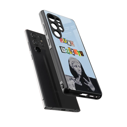 Rebel Mind sleek samsung galaxy s25 ultra cover with tempered glass back and TPU edges