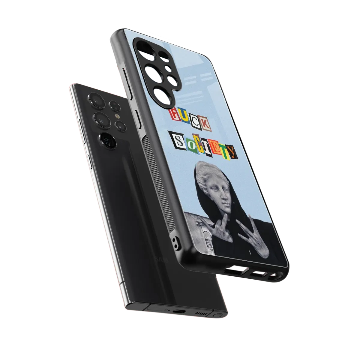 Rebel Mind sleek samsung galaxy s26 ultra cover with tempered glass back and TPU edges