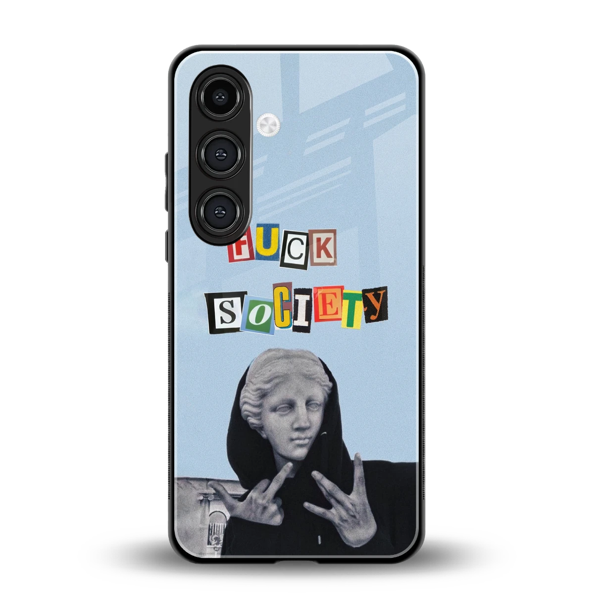 Rebel Mind back phone cover | glass case for samsung galaxy s24 fe