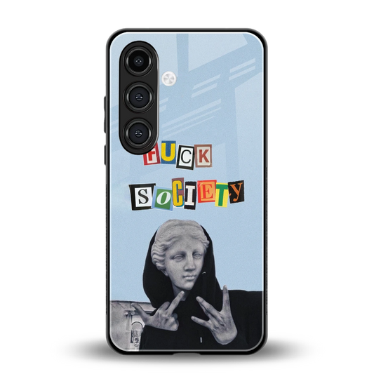 Rebel Mind back phone cover | glass case for samsung galaxy s25 plus