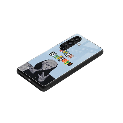 Rebel Mind stylish phone case for samsung galaxy s24 fe | glossy glass and slim fit