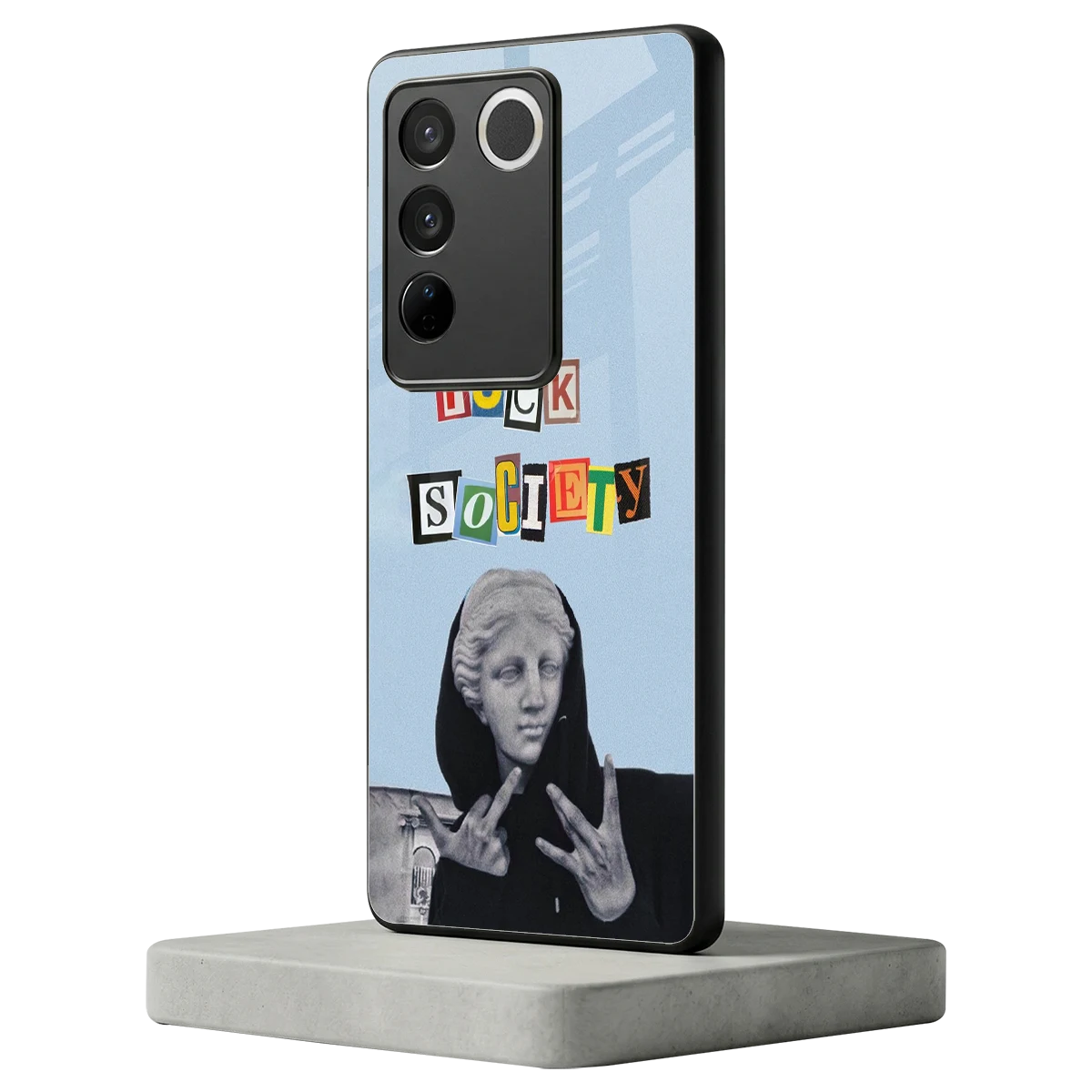 Rebel Mind vivo v27 5g mobile cover | shockproof glass phone case