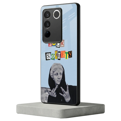 Rebel Mind vivo v27 5g mobile cover | shockproof glass phone case