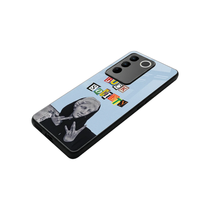 Rebel Mind stylish phone case for vivo v27 5g | glossy glass and slim fit