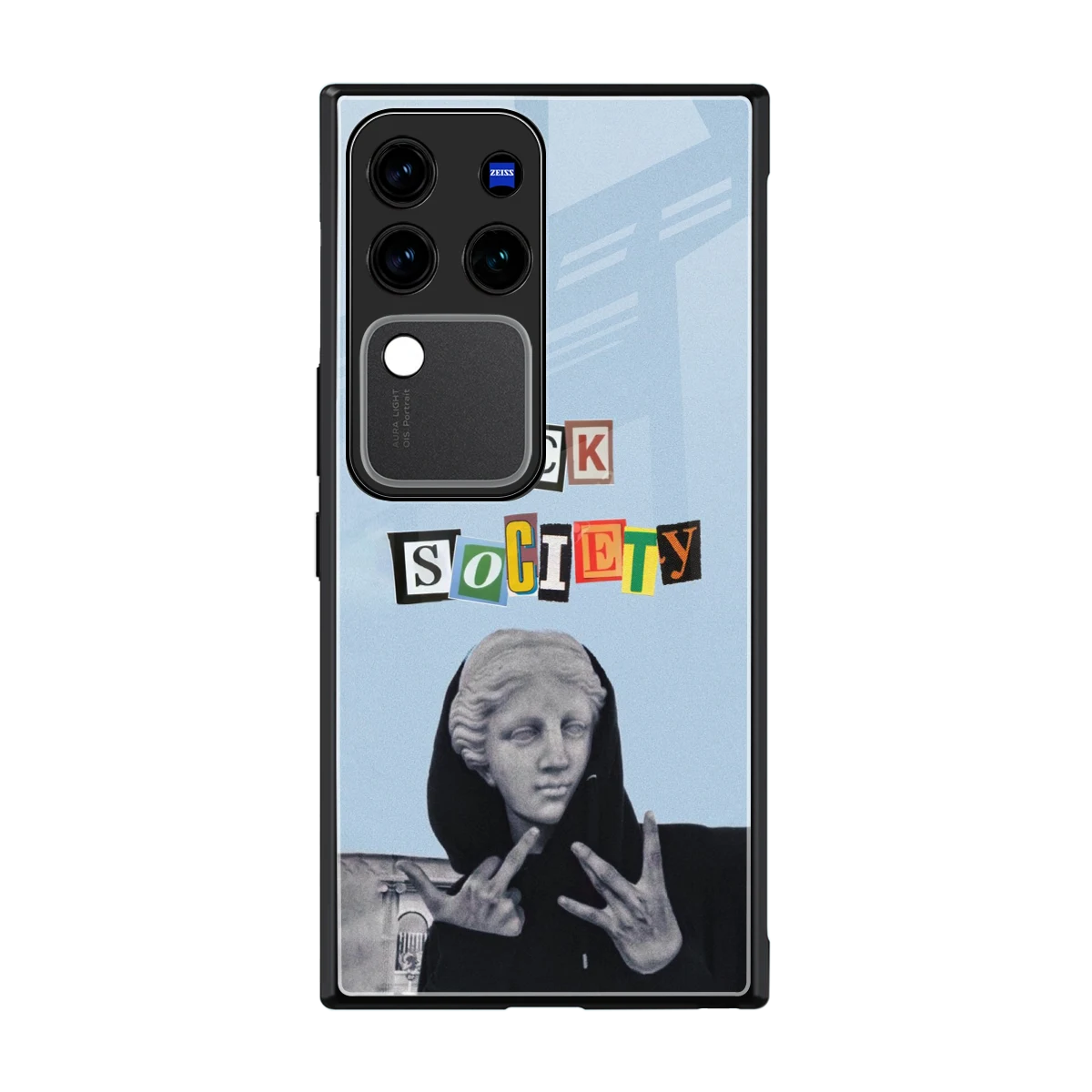 Rebel Mind back phone cover | glass case forvivo v30 pro