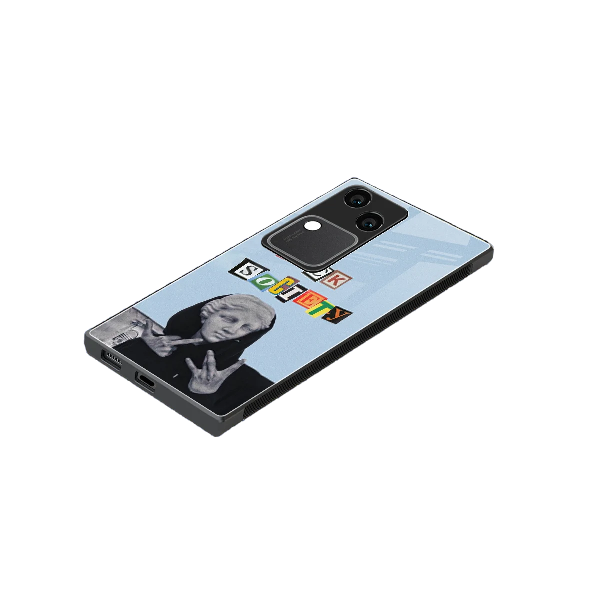 Rebel Mind stylish phone case for vivo v30 | glossy glass and slim fit