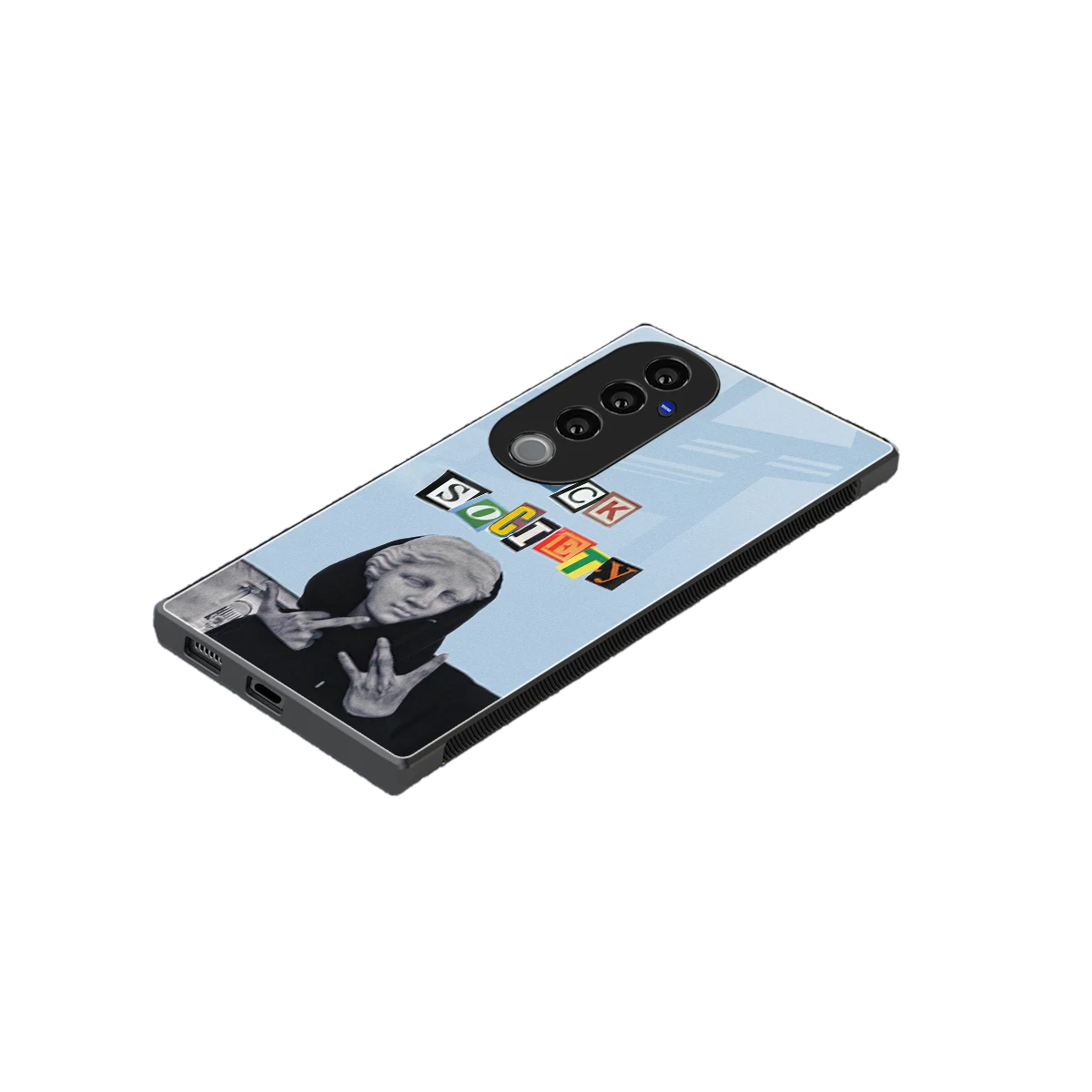 Rebel Mind stylish phone case for vivo v40 pro | glossy glass and slim fit