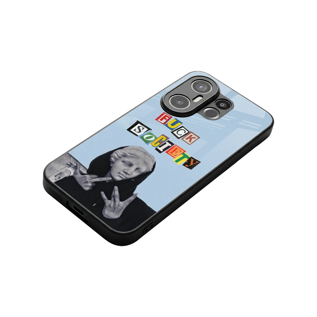 Rebel Mind stylish phone case for vivo x200 fe | glossy glass and slim fit