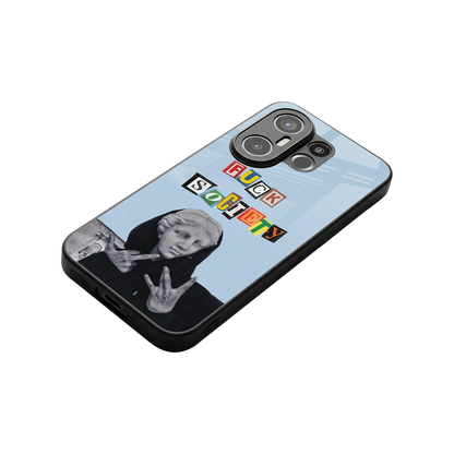 Rebel Mind stylish phone case for vivo x200 fe | glossy glass and slim fit