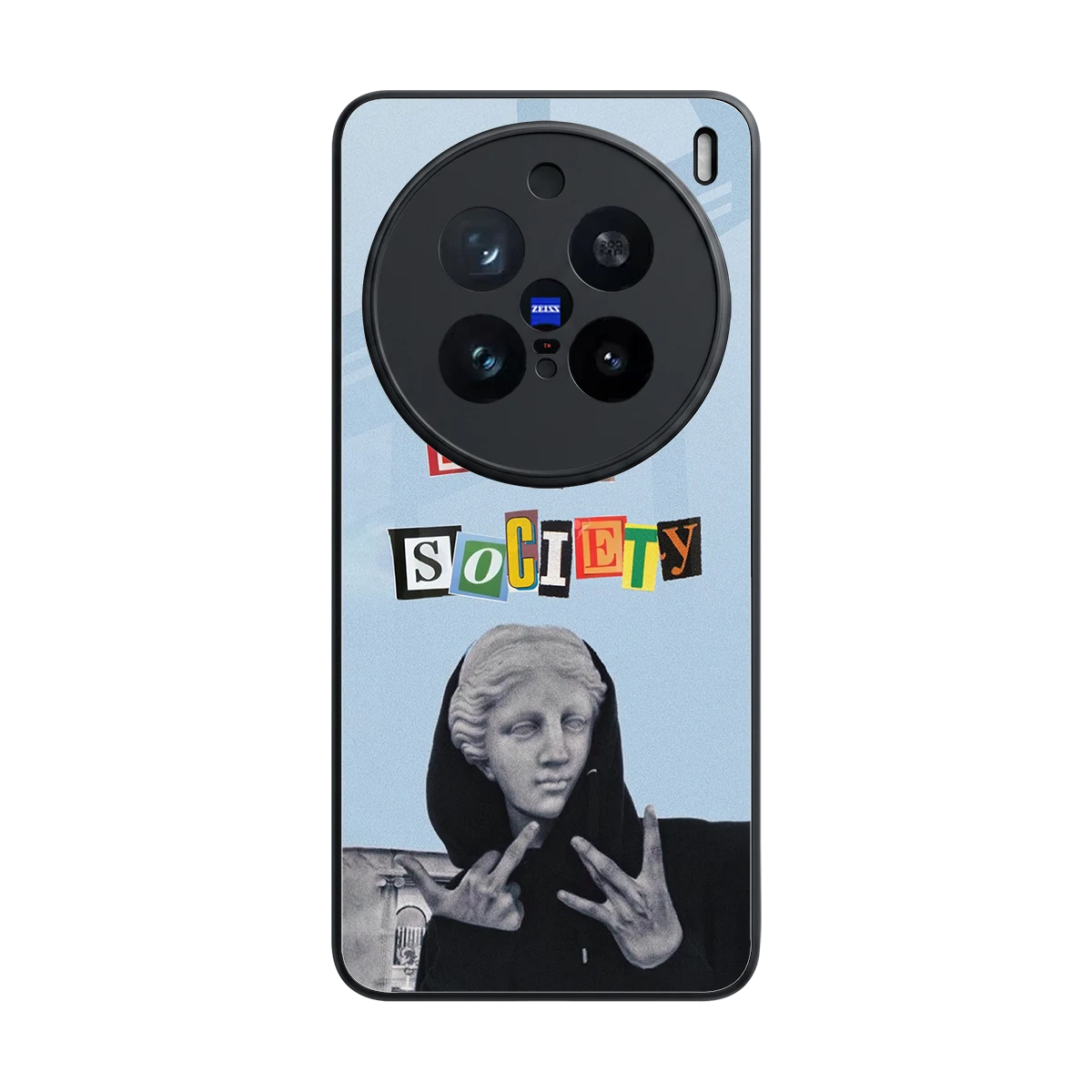 Rebel Mind back phone cover | glass case for vivo x200 pro