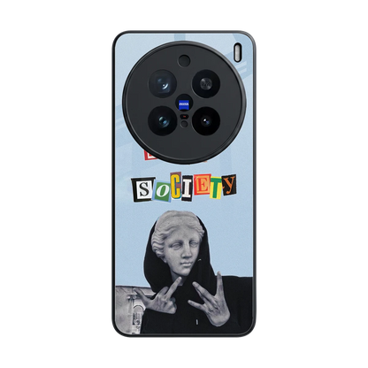 Rebel Mind back phone cover | glass case for vivo x200 pro