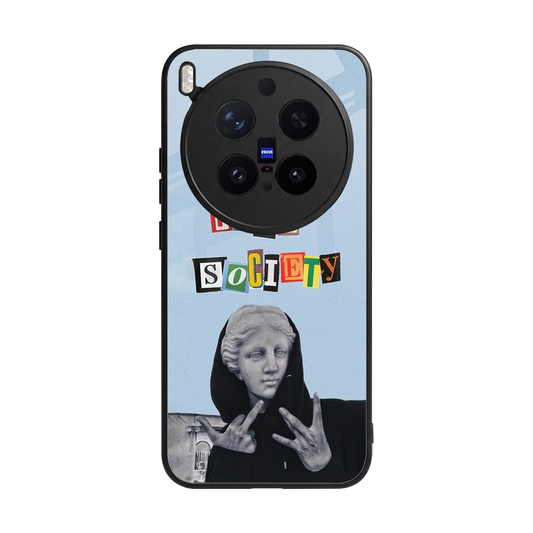 Rebel Mind back phone cover | glass case for vivo x300 pro