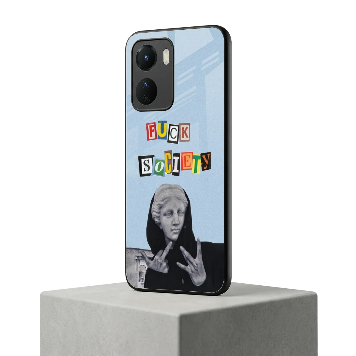 Rebel Mind vivo y16 mobile cover | shockproof glass phone case