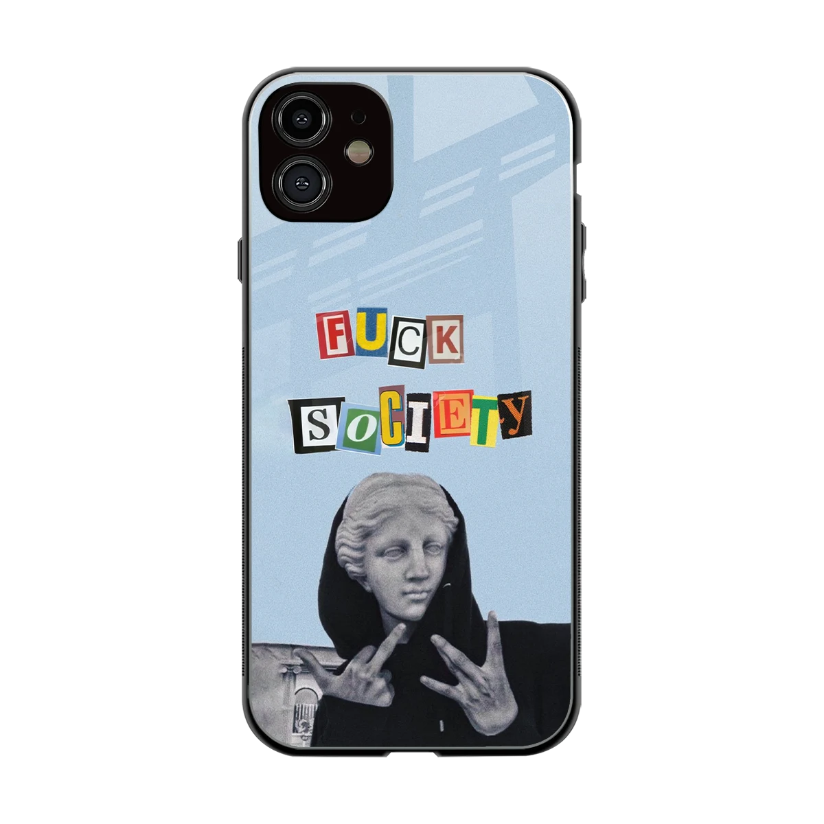 Rebel Mind back phone cover | glass case for iphone 11