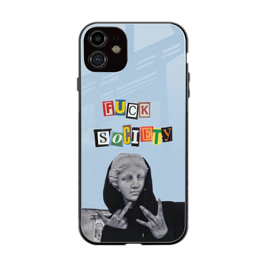 Rebel Mind back phone cover | glass case for iphone 11