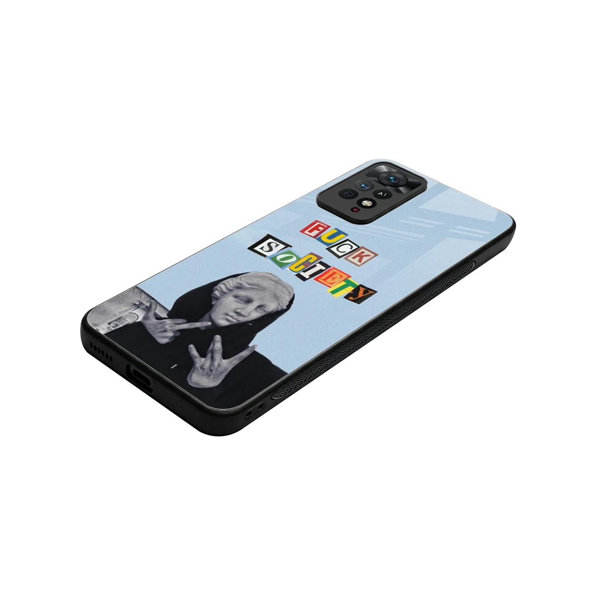 Rebel Mind stylish phone case for redmi note 11 pro | glossy glass and slim fit