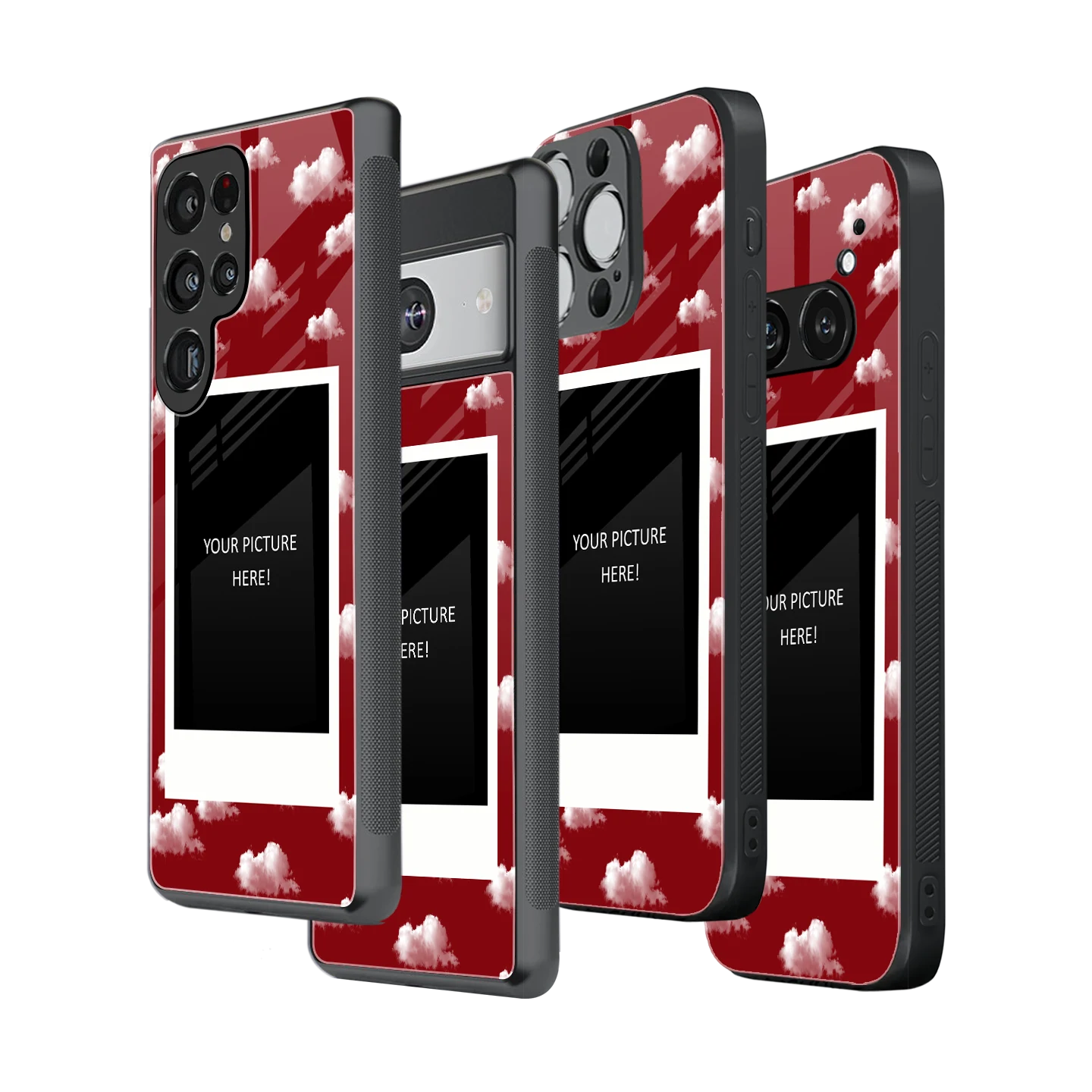 Polaroid Personalised Glass Phone Case