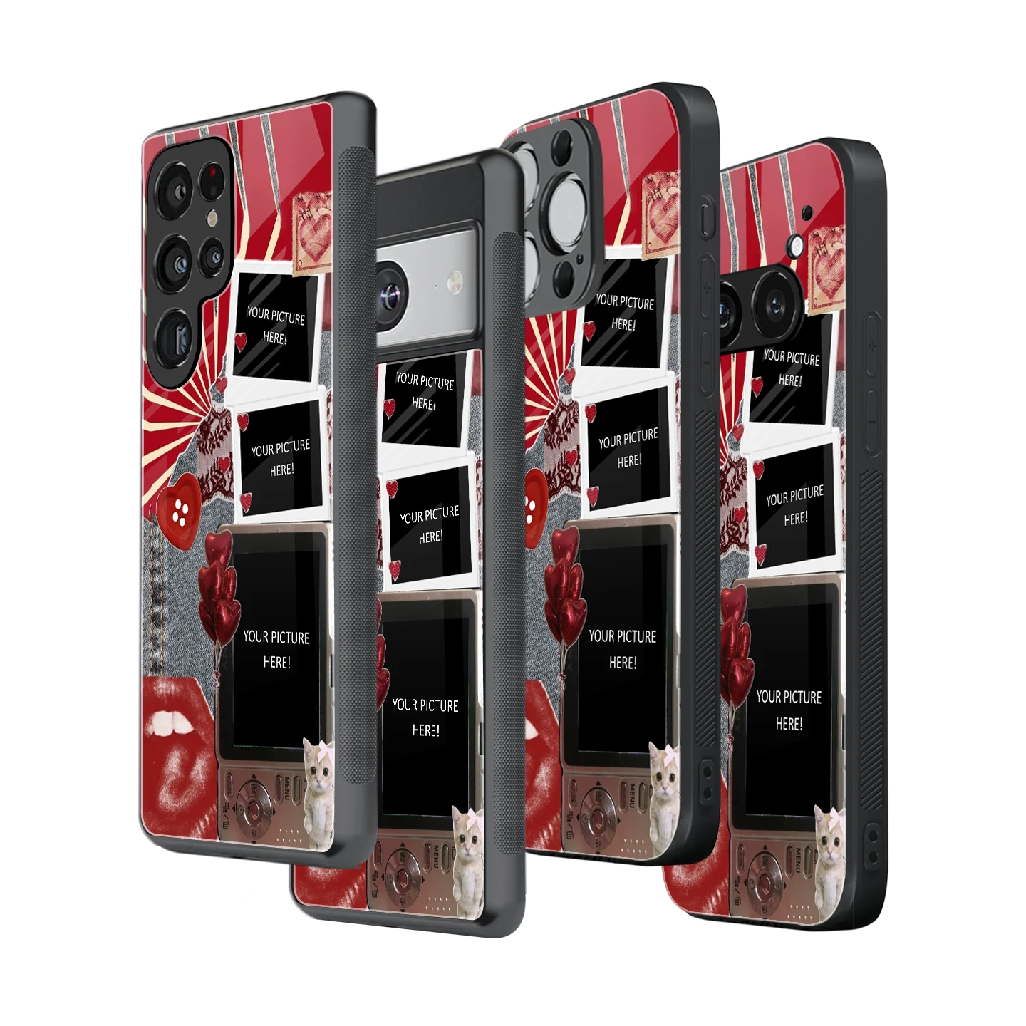 Polaroid Personalised Glass Phone Case