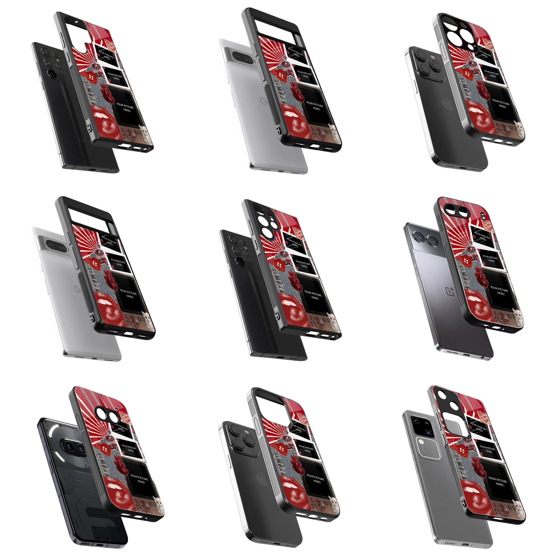 Polaroid Personalised Glass Phone Case