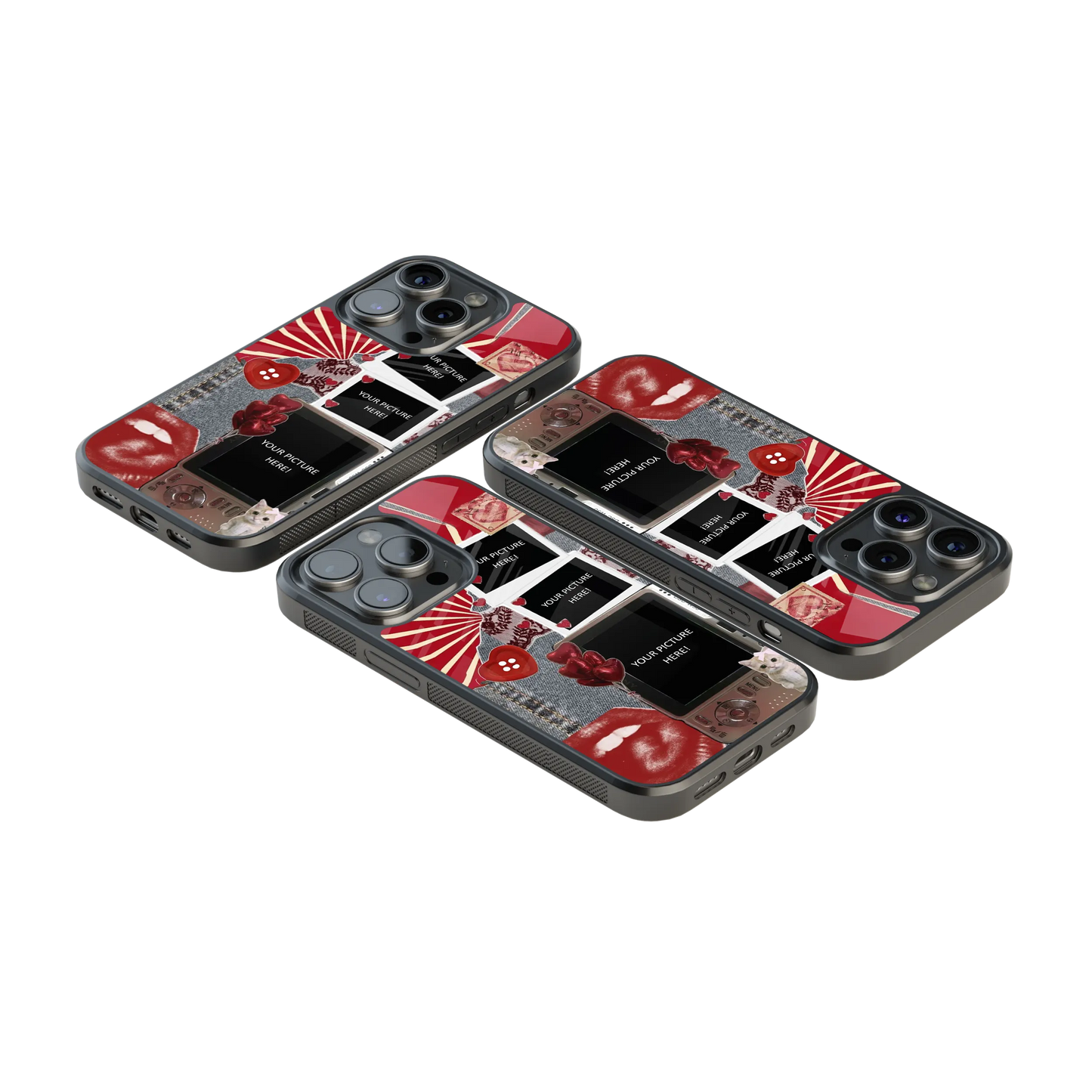 Polaroid Personalised Glass Phone Case