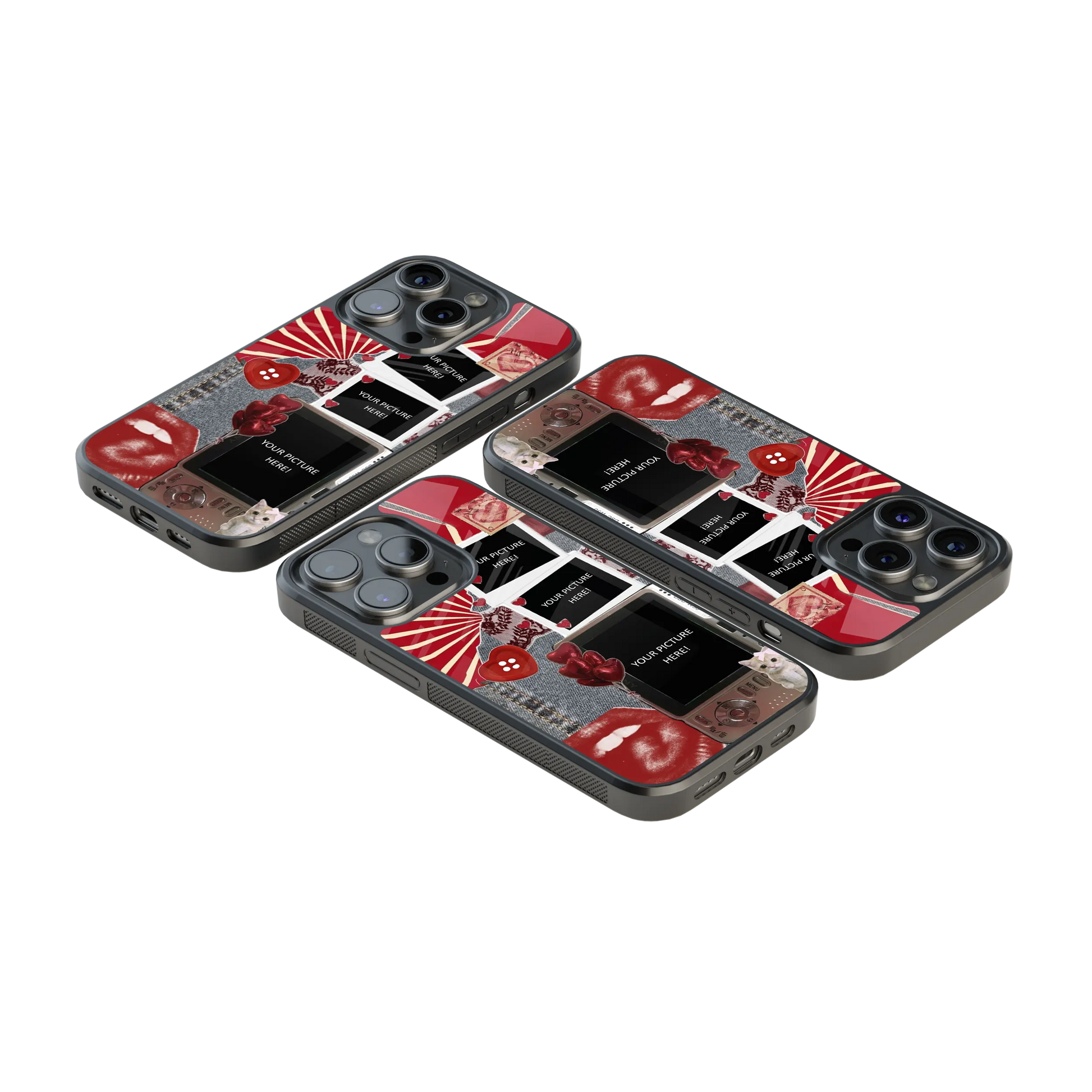 Polaroid Personalised Glass Phone Case