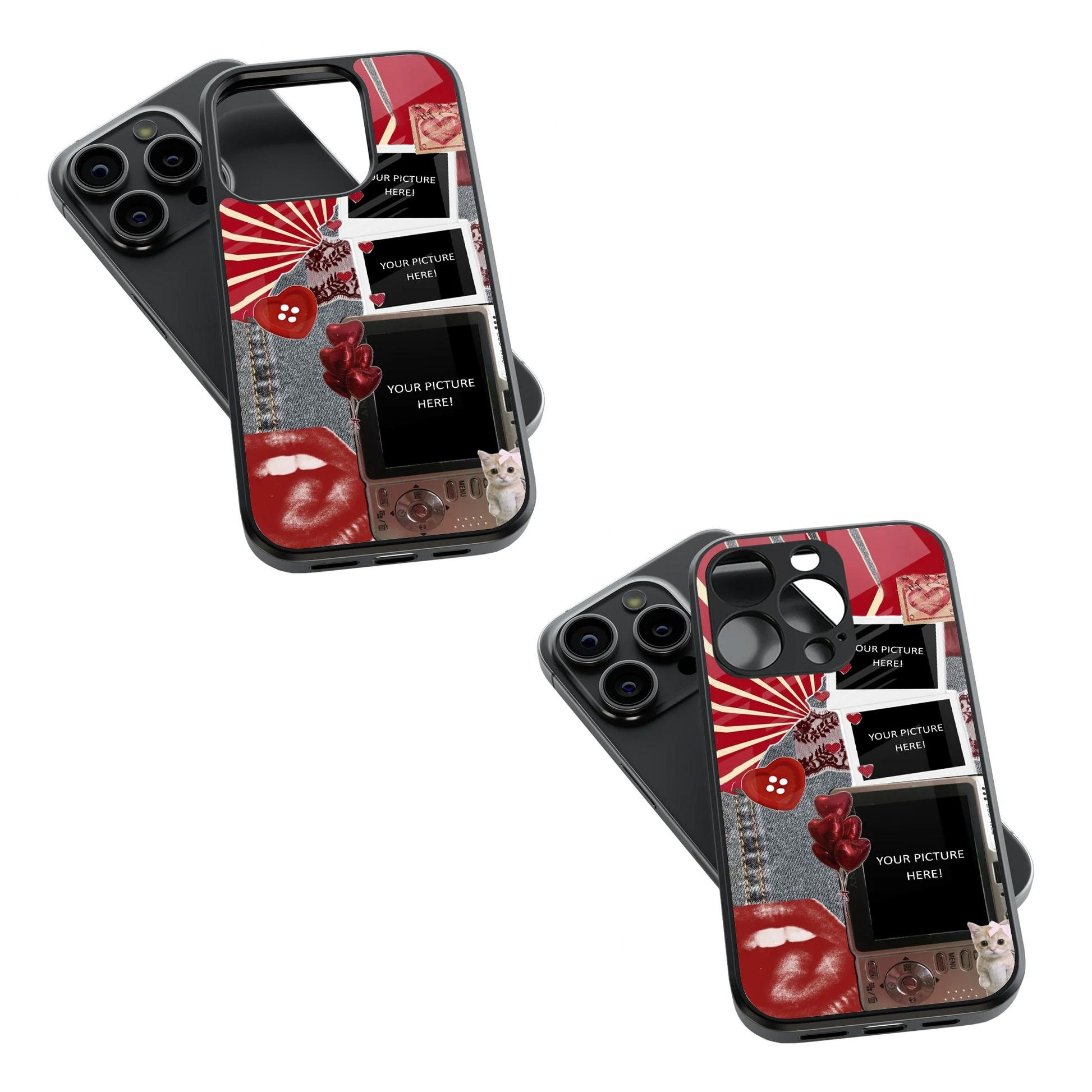 Polaroid Personalised Glass Phone Case