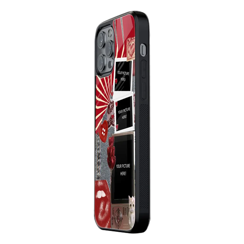 Polaroid Personalised Glass Phone Case